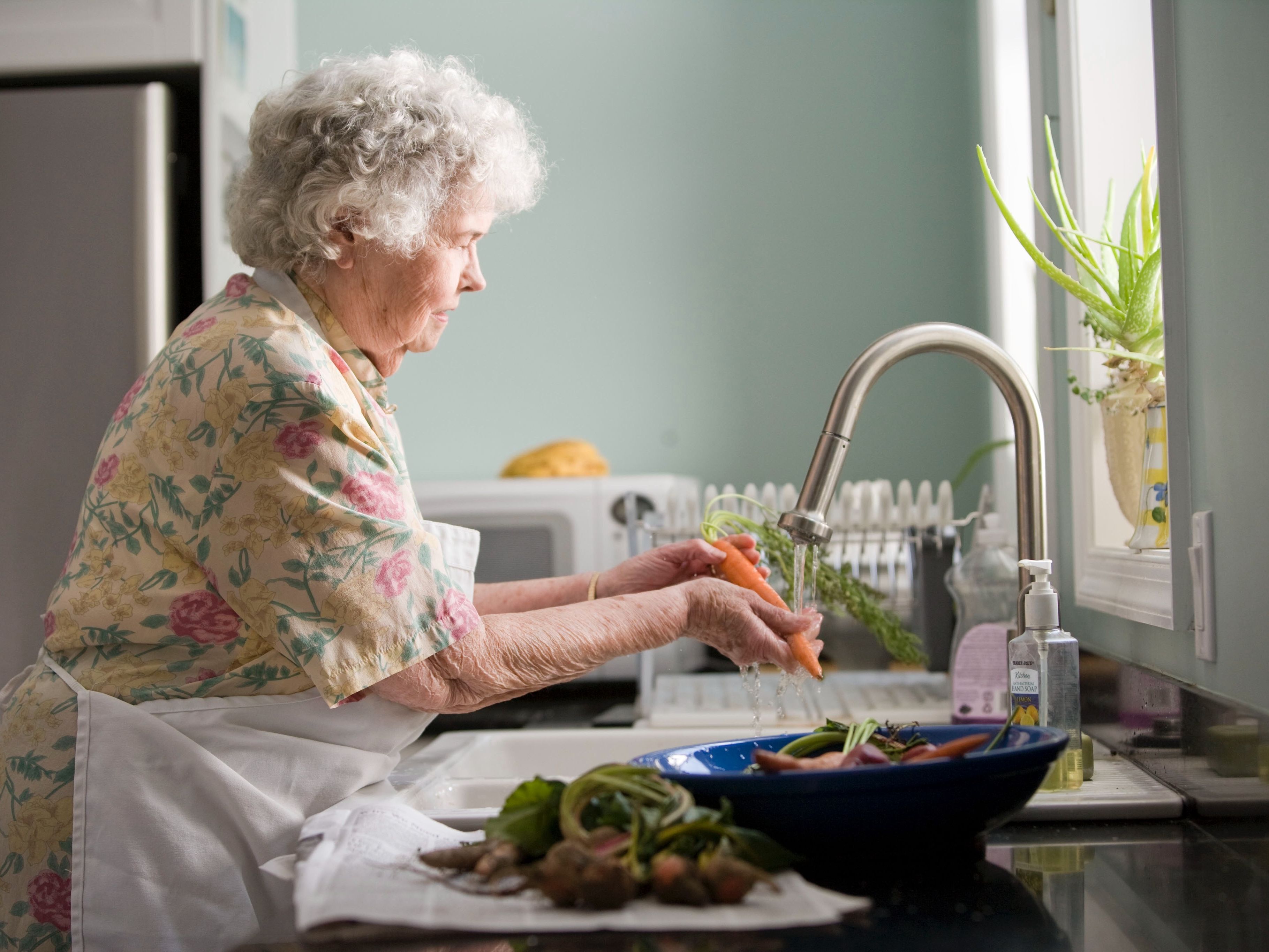 Senior kvinna diskar - Home Deluxe erbjuder seniorservice i Stockholm