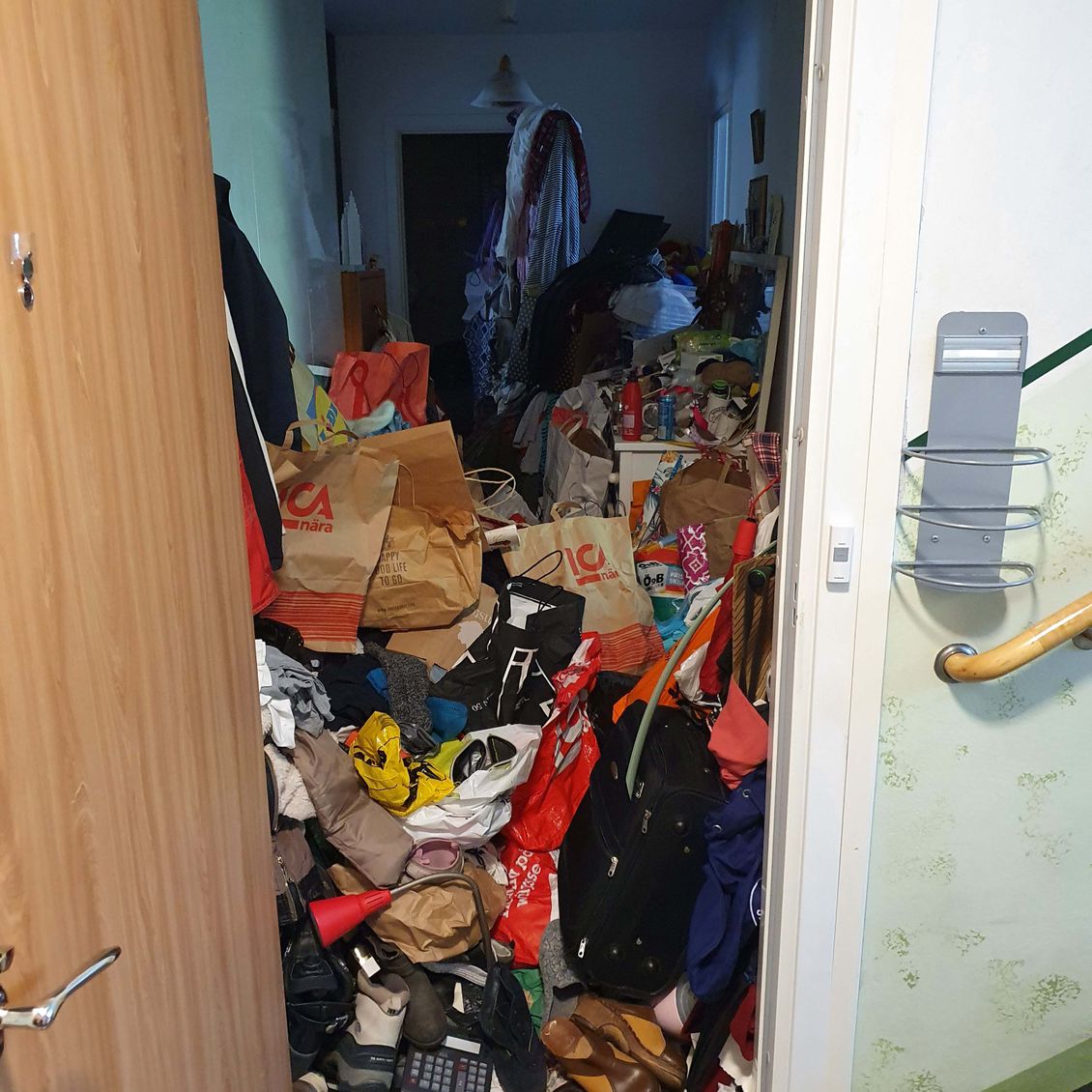 sanering efter en kund med hoarding-beteende