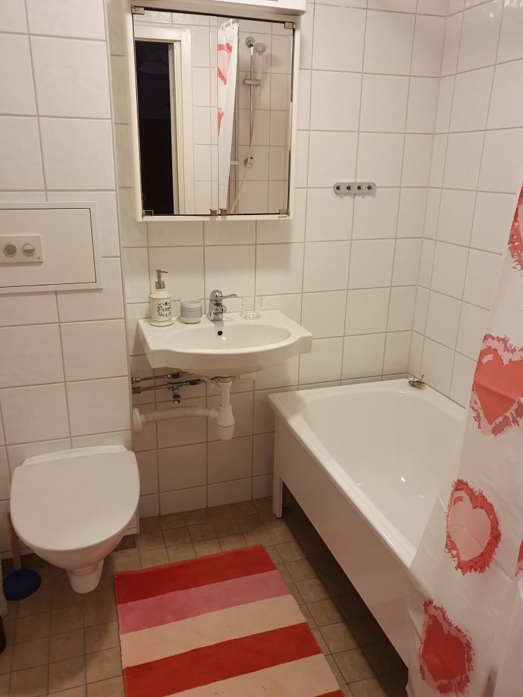 badrum där sanering har utförts